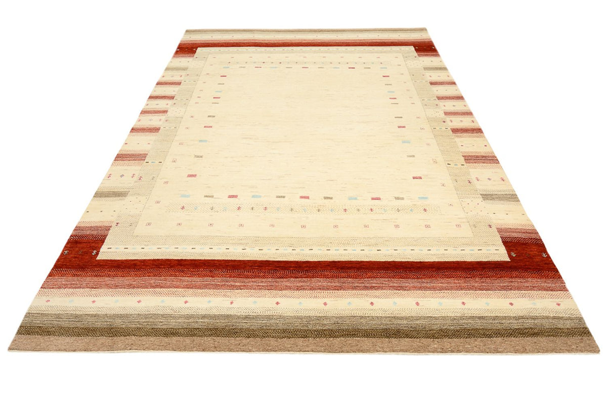Gabbeh-tæppe - Loribaft Indus - 304 x 205 cm - lys beige