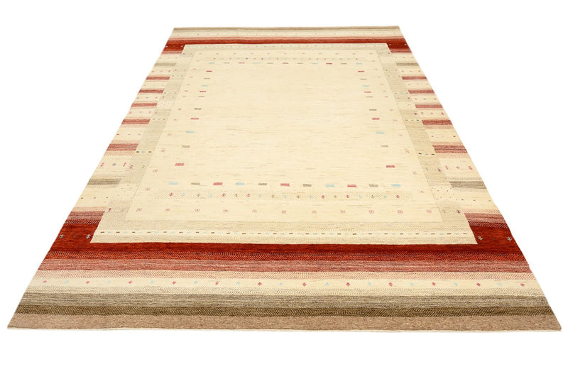Gabbeh-tæppe - Loribaft Indus - 304 x 205 cm - lys beige