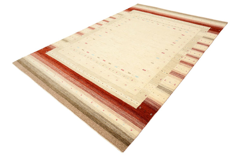 Gabbeh-tæppe - Loribaft Indus - 304 x 205 cm - lys beige