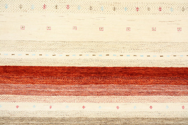 Gabbeh-tæppe - Loribaft Indus - 304 x 205 cm - lys beige