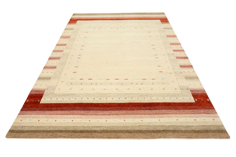 Gabbeh-tæppe - Loribaft Indus - 304 x 205 cm - lys beige