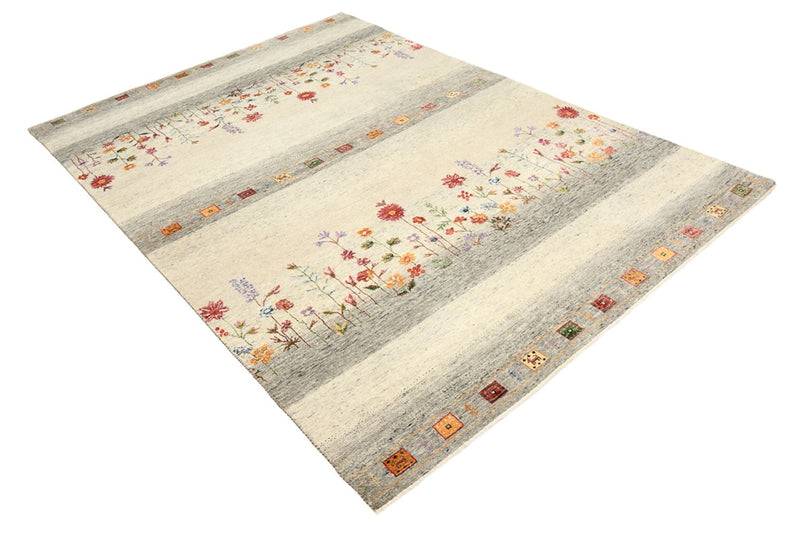 Gabbeh-tæppe - Loribaft Indus - 244 x 173 cm - lys beige
