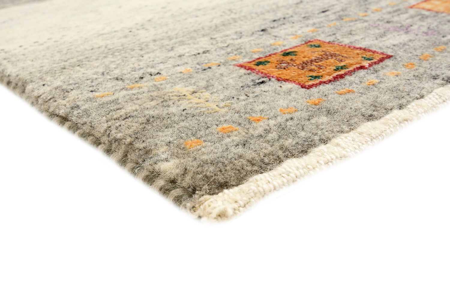 Gabbeh-tæppe - Loribaft Indus - 244 x 173 cm - lys beige