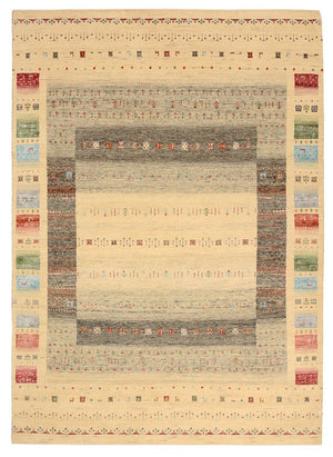 Gabbeh-tæppe - Loribaft Indus - 243 x 171 cm - flerfarvet