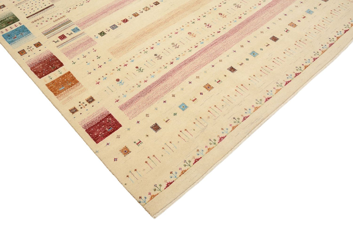 Gabbeh-tæppe - Loribaft Indus - 304 x 200 cm - flerfarvet