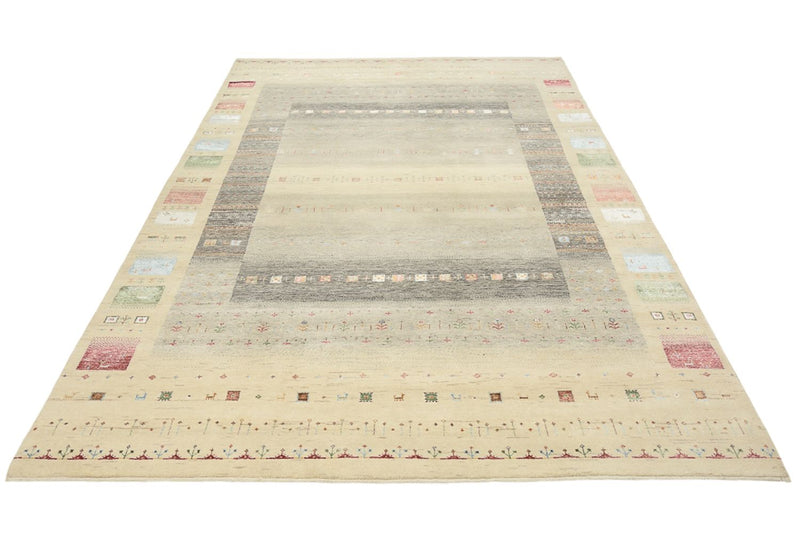 Gabbeh-tæppe - Loribaft Indus - 304 x 201 cm - flerfarvet