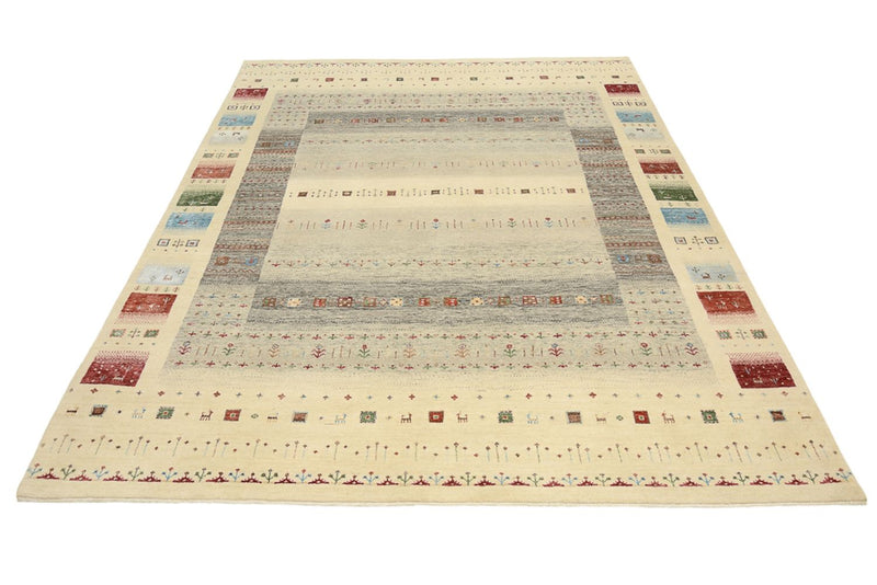 Gabbeh-tæppe - Loribaft Indus - 252 x 203 cm - flerfarvet