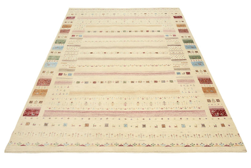 Gabbeh-tæppe - Loribaft Indus - 246 x 171 cm - flerfarvet
