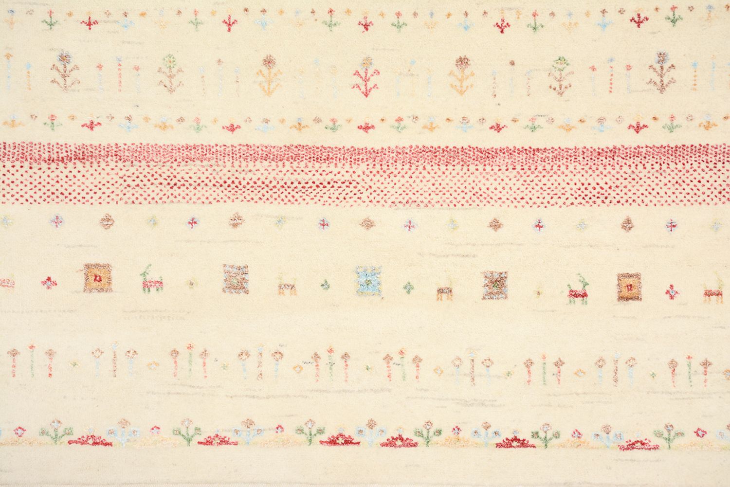 Gabbeh-tæppe - Loribaft Indus - 246 x 171 cm - flerfarvet