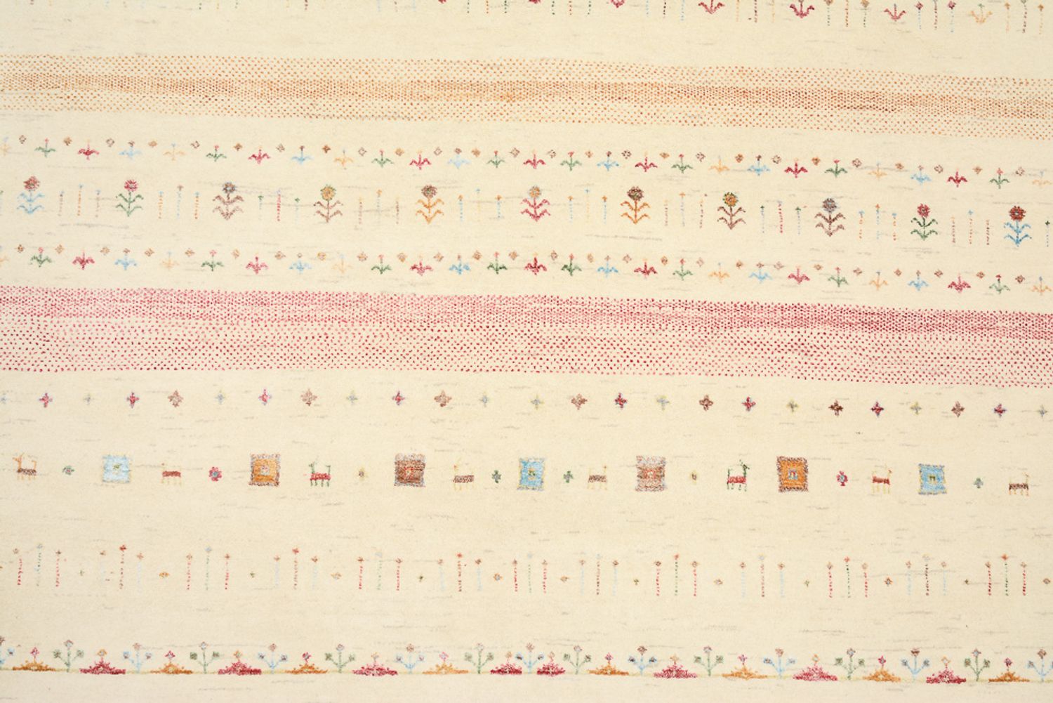 Gabbeh-tæppe - Loribaft Indus - 335 x 248 cm - flerfarvet