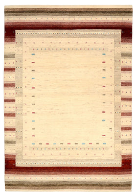 Gabbeh-tæppe - Loribaft Indus - 296 x 203 cm - lys beige
