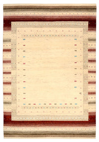 Gabbeh-tæppe - Loribaft Indus - 296 x 203 cm - lys beige