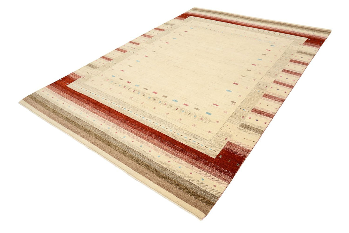 Gabbeh-tæppe - Loribaft Indus - 296 x 203 cm - lys beige