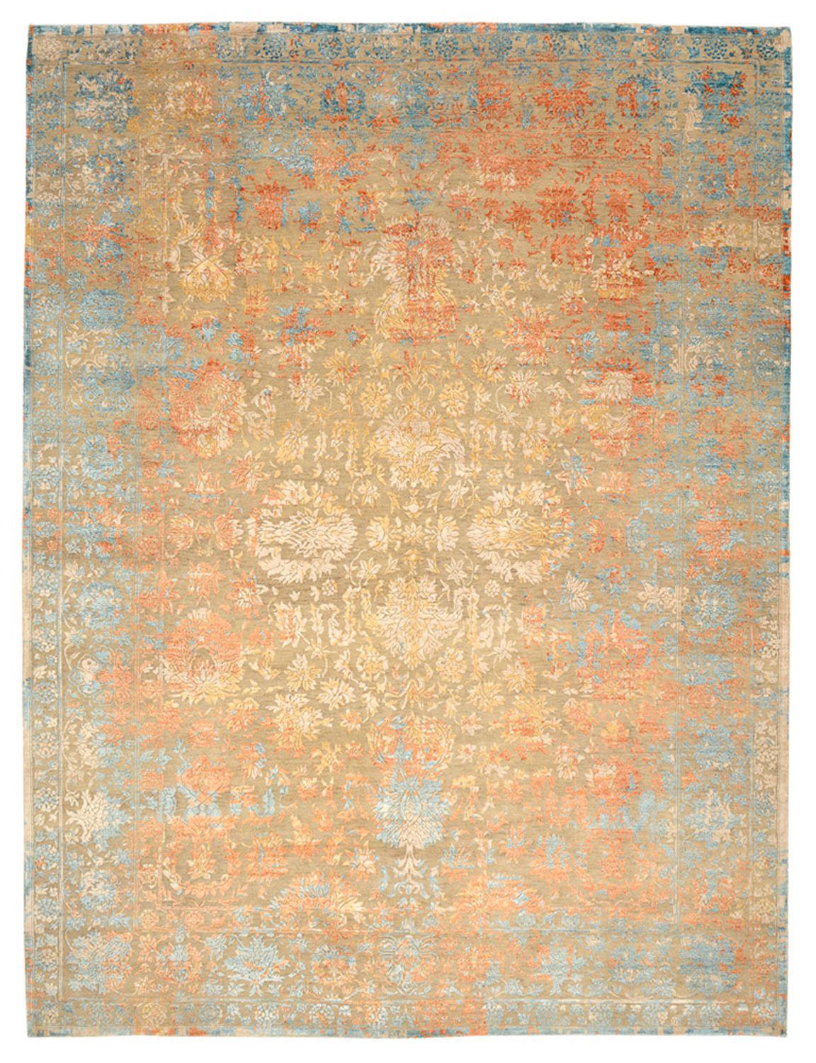 Designer tæppe - 352 x 268 cm - flerfarvet
