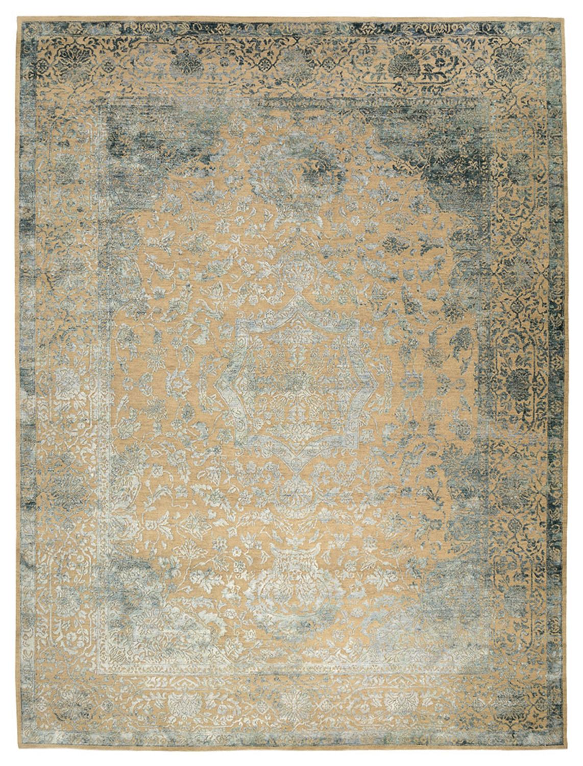 Designer tæppe - 364 x 271 cm - kamel