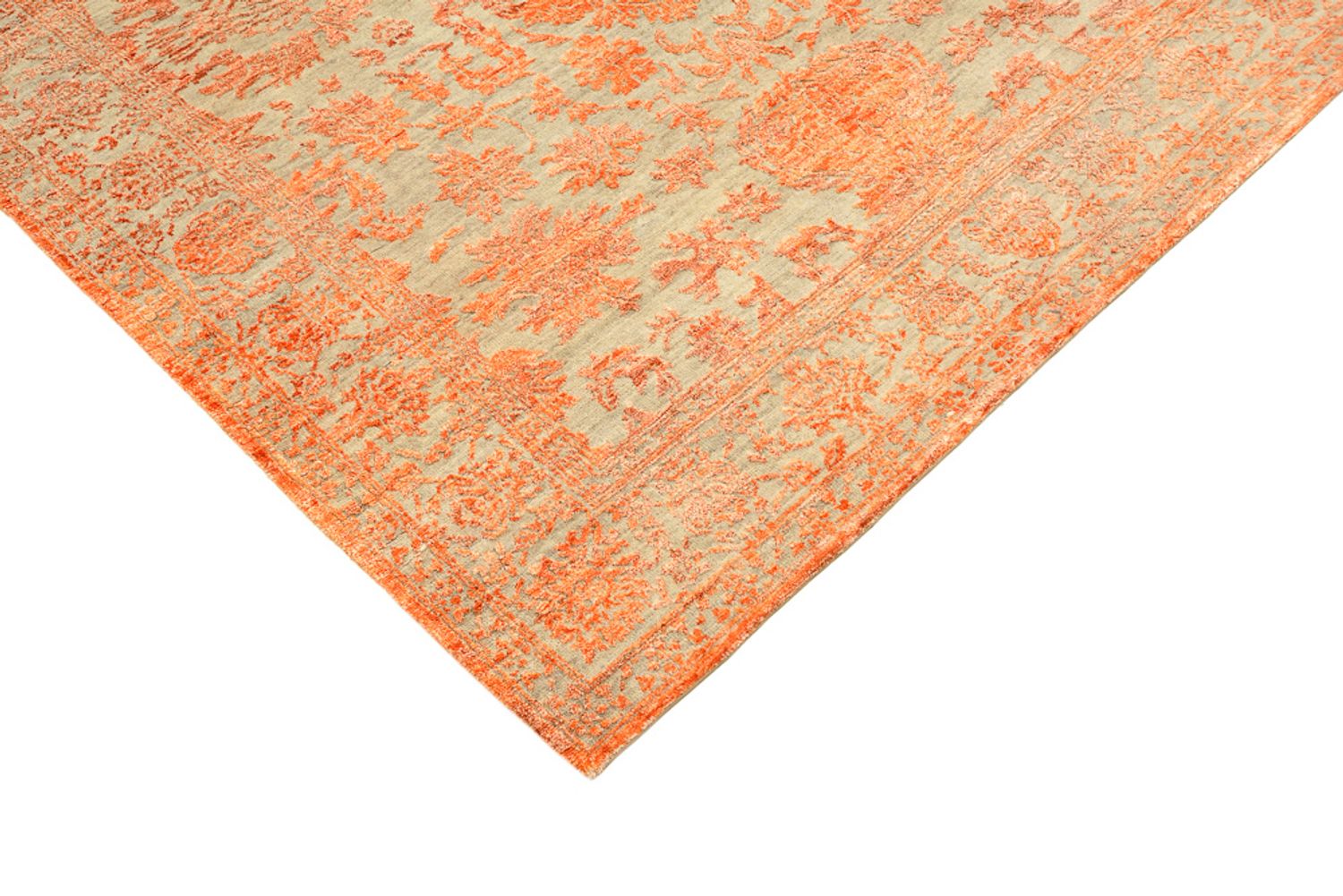 Designer tæppe - 200 x 154 cm - rust