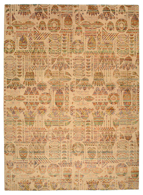 Designer tæppe - 366 x 271 cm - mørk beige