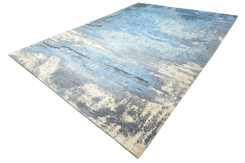 Designer tæppe - 430 x 306 cm - mørkeblå