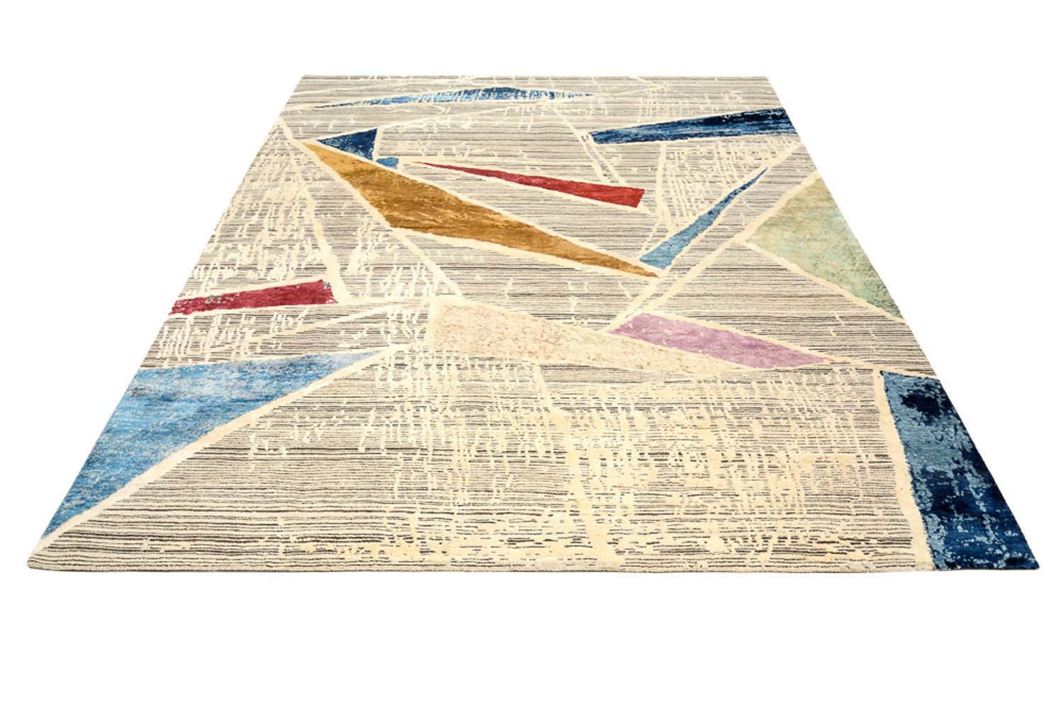 Designer tæppe - 303 x 246 cm - flerfarvet