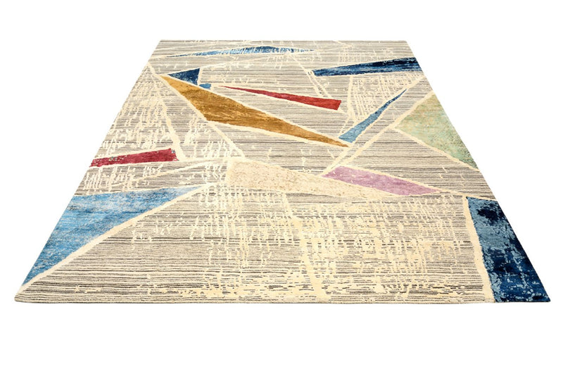 Designer tæppe - 303 x 246 cm - flerfarvet