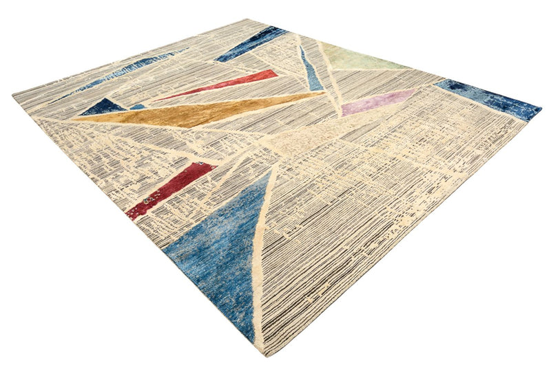 Designer tæppe - 303 x 246 cm - flerfarvet