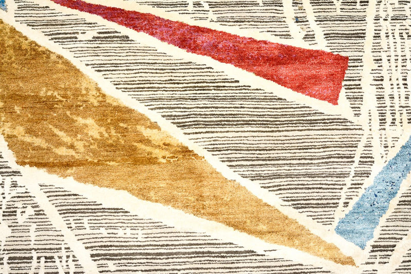 Designer tæppe - 303 x 246 cm - flerfarvet