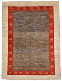 Gabbeh Tæppe - Loribaft Persisk - 205 x 150 cm - brun