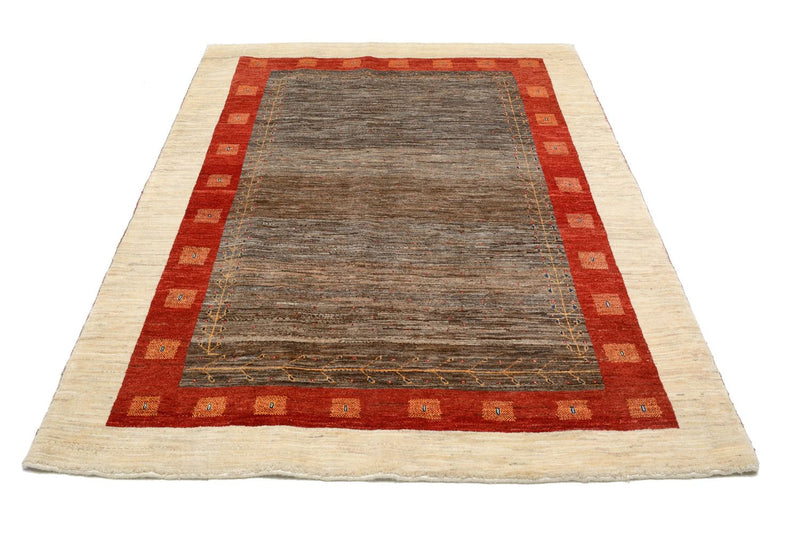 Gabbeh Tæppe - Loribaft Persisk - 205 x 150 cm - brun