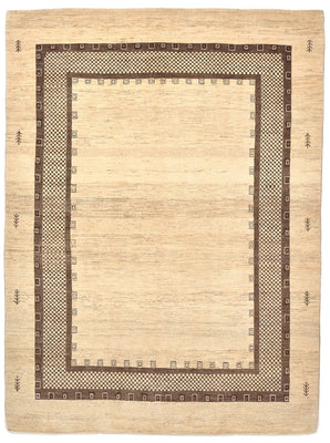 Gabbeh Tæppe - Loribaft Persisk - 242 x 176 cm - beige