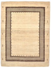 Gabbeh Tæppe - Loribaft Persisk - 242 x 176 cm - beige
