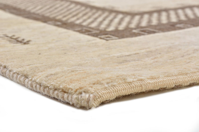 Gabbeh Tæppe - Loribaft Persisk - 242 x 176 cm - beige