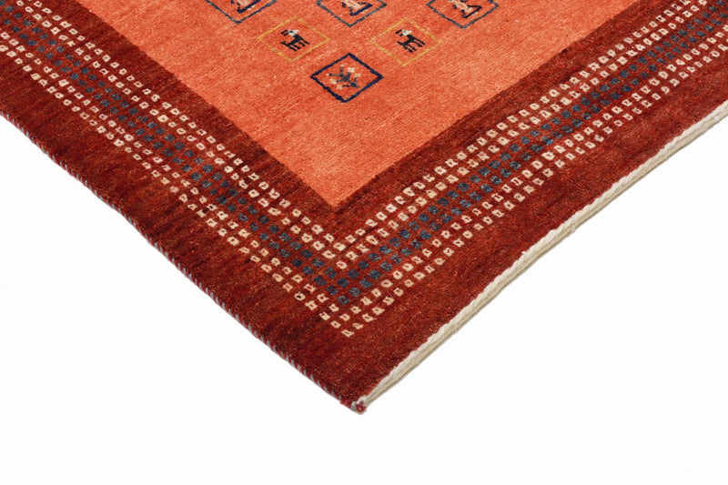 Gabbeh Tæppe - Loribaft Persisk - 149 x 103 cm - rød