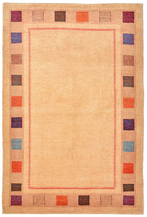 Gabbeh Tæppe - Loribaft Persisk - 158 x 104 cm - gul