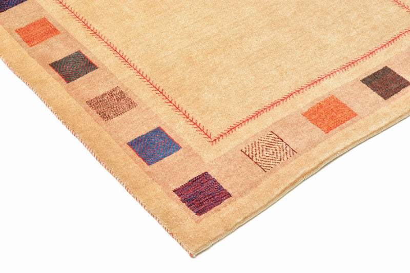 Gabbeh Tæppe - Loribaft Persisk - 158 x 104 cm - gul
