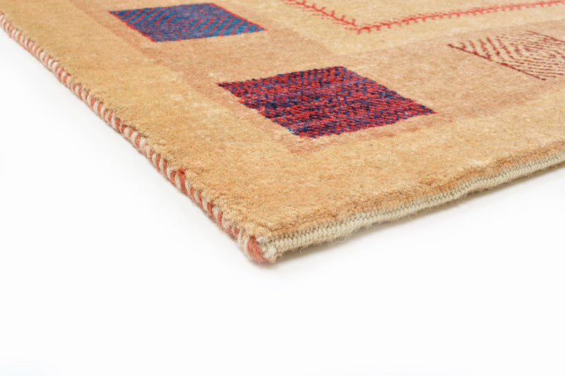Gabbeh Tæppe - Loribaft Persisk - 158 x 104 cm - gul