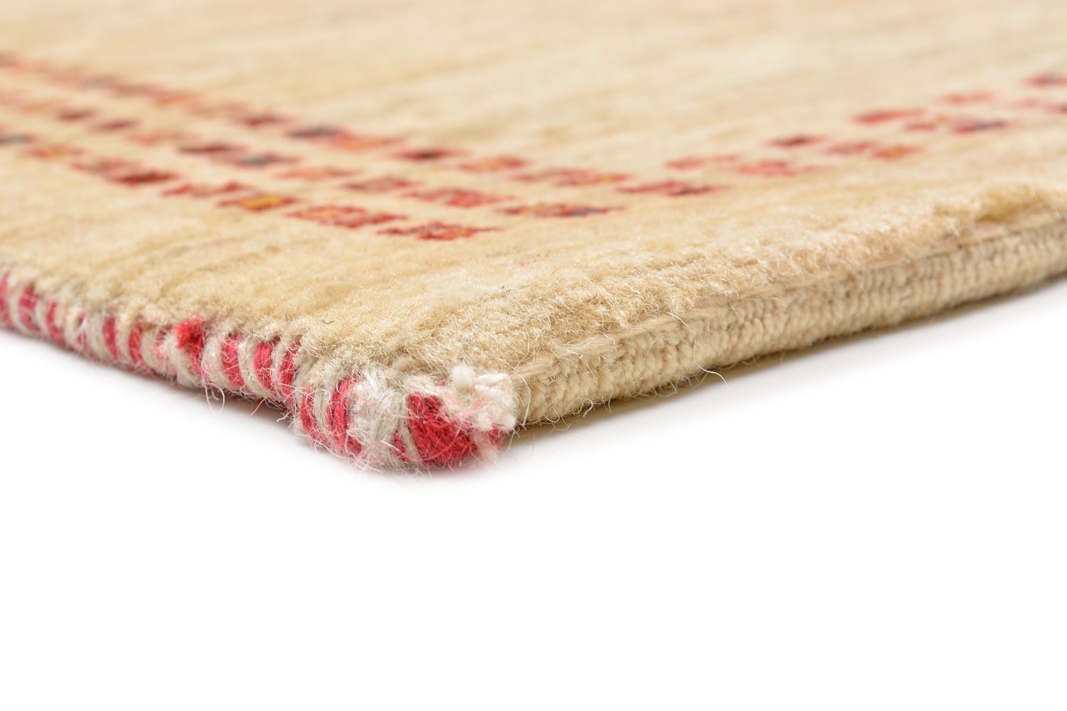 Gabbeh Tæppe - Loribaft Persisk - 119 x 81 cm - natur