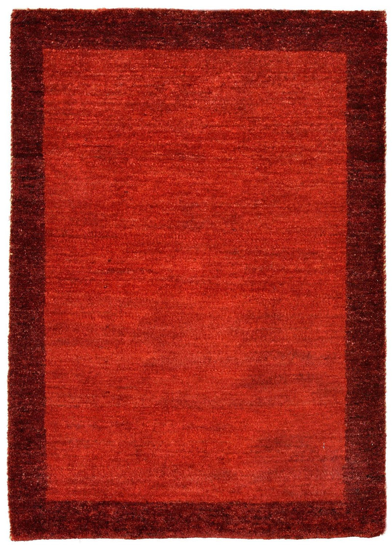 Gabbeh Tæppe - Loribaft Persisk - 88 x 62 cm - rød
