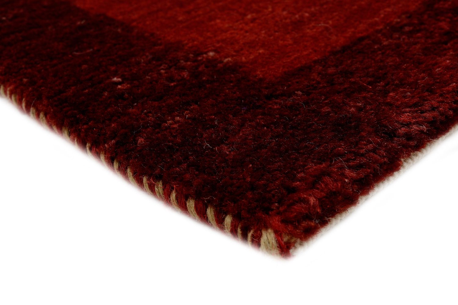 Gabbeh Tæppe - Loribaft Persisk - 88 x 62 cm - rød