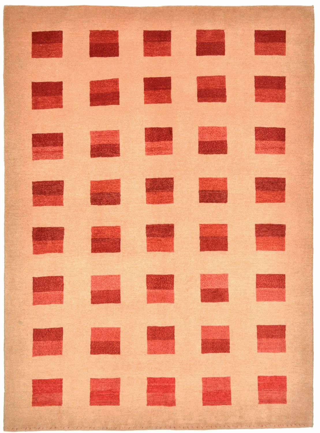Gabbeh Tæppe - Loribaft Persisk - 211 x 151 cm - rød