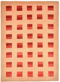 Gabbeh Tæppe - Loribaft Persisk - 211 x 151 cm - rød