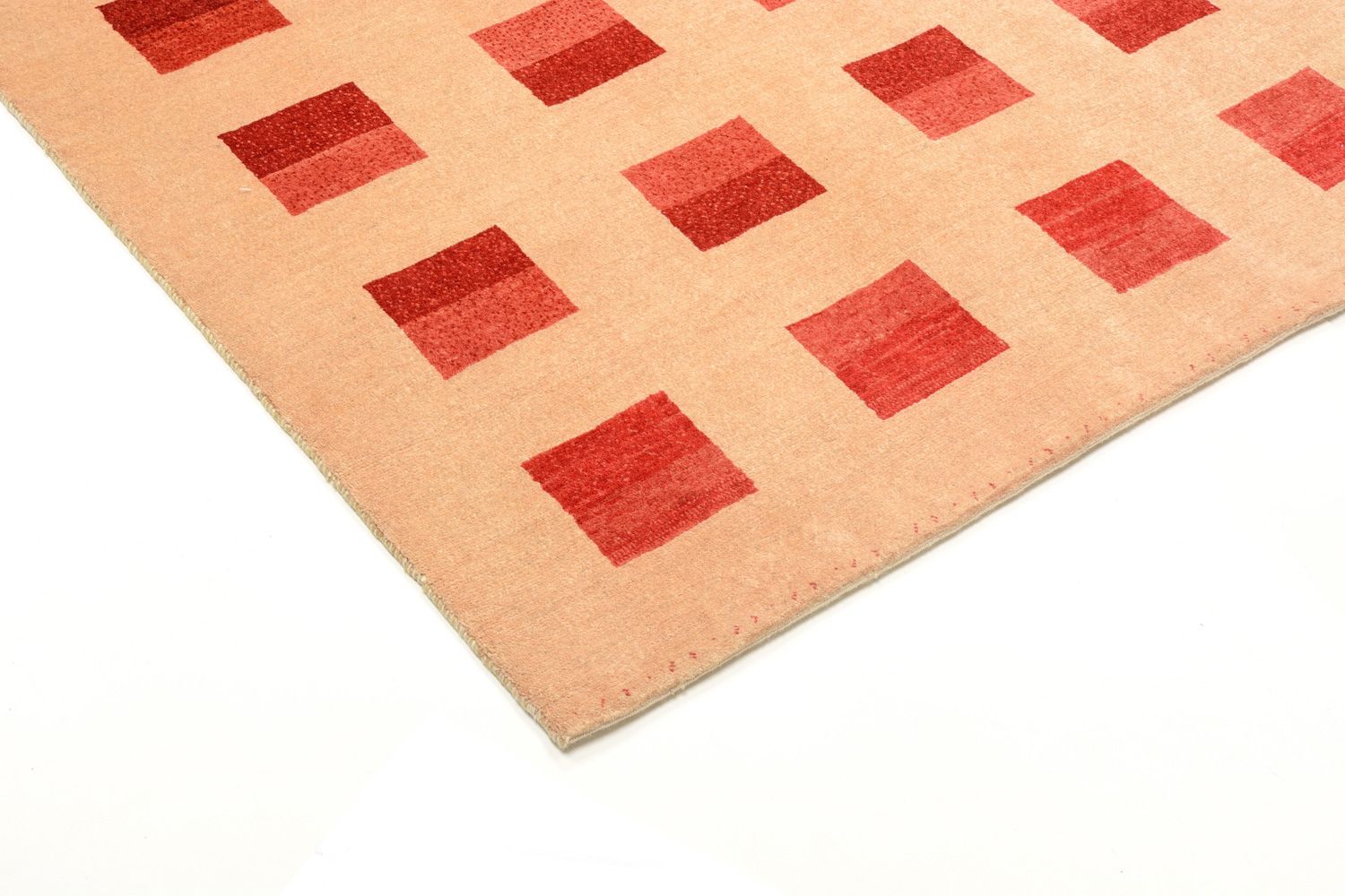Gabbeh Tæppe - Loribaft Persisk - 211 x 151 cm - rød