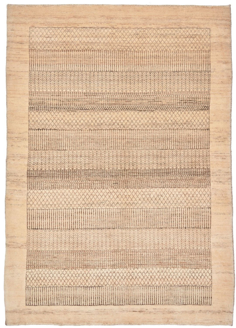 Gabbeh Tæppe - Loribaft Persisk - 164 x 114 cm - natur