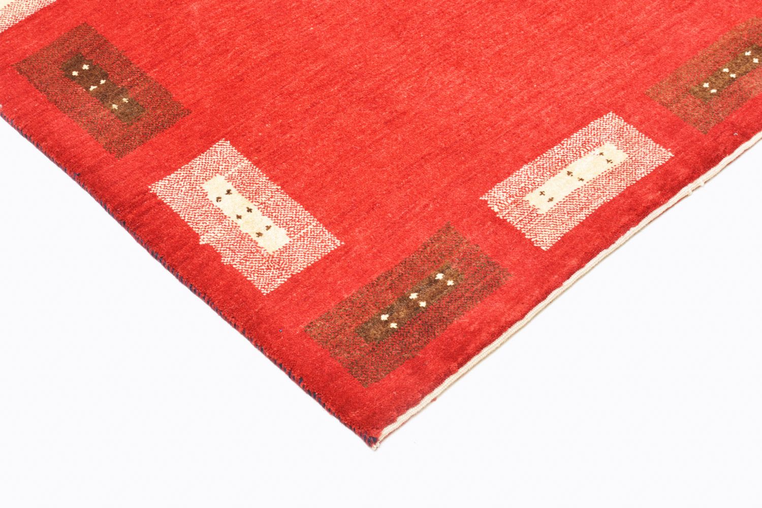 Gabbeh Tæppe - Loribaft Persisk - 166 x 104 cm - rød