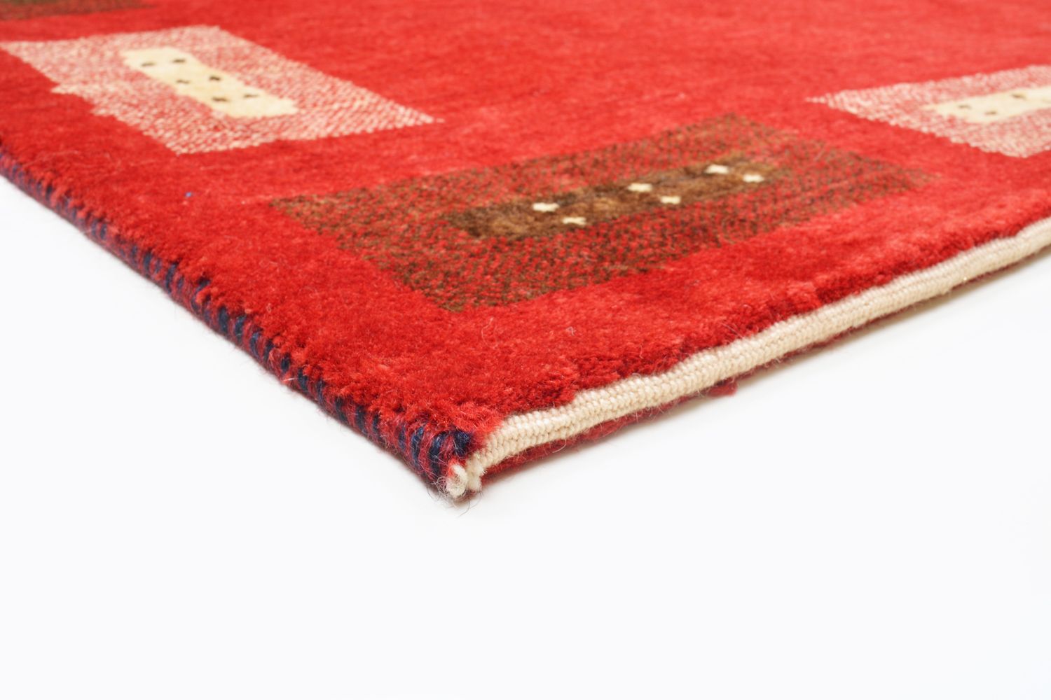 Gabbeh Tæppe - Loribaft Persisk - 166 x 104 cm - rød
