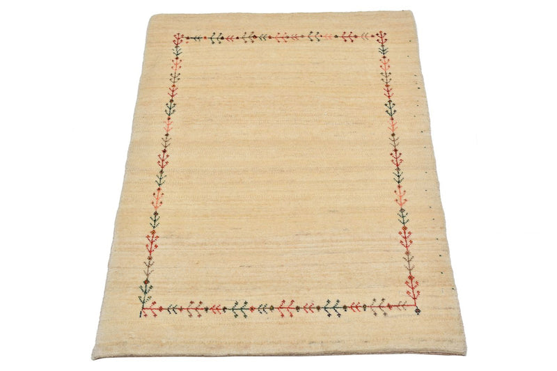 Gabbeh Tæppe - Loribaft Persisk - 93 x 64 cm - natur