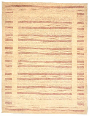 Gabbeh Tæppe - Loribaft Persisk - 202 x 153 cm - natur