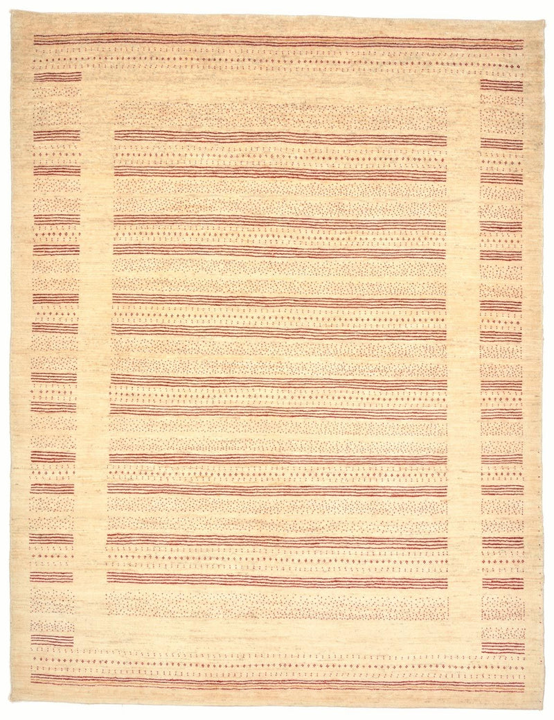 Gabbeh Tæppe - Loribaft Persisk - 202 x 153 cm - natur