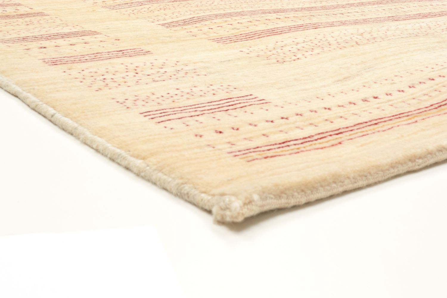 Gabbeh Tæppe - Loribaft Persisk - 202 x 153 cm - natur