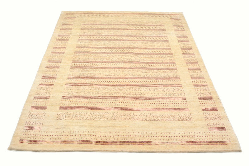 Gabbeh Tæppe - Loribaft Persisk - 202 x 153 cm - natur