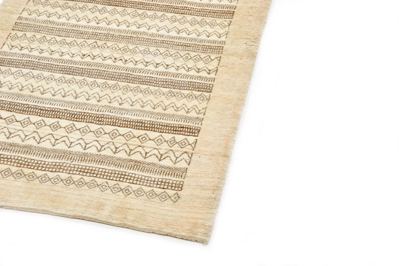 Løber Gabbeh Tæppe - Loribaft Persisk - 297 x 85 cm - sand